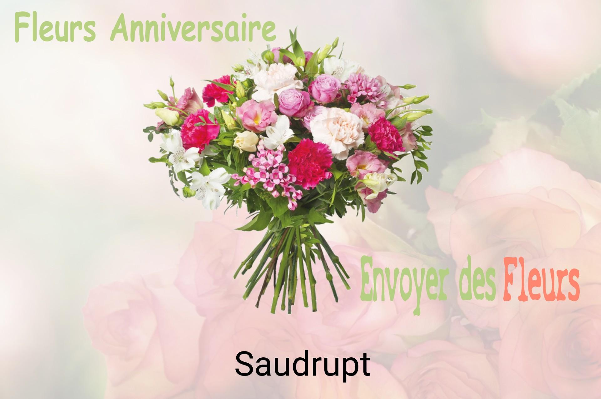 Bouquet de fleurs d’anniversaire livré à Saudrupt