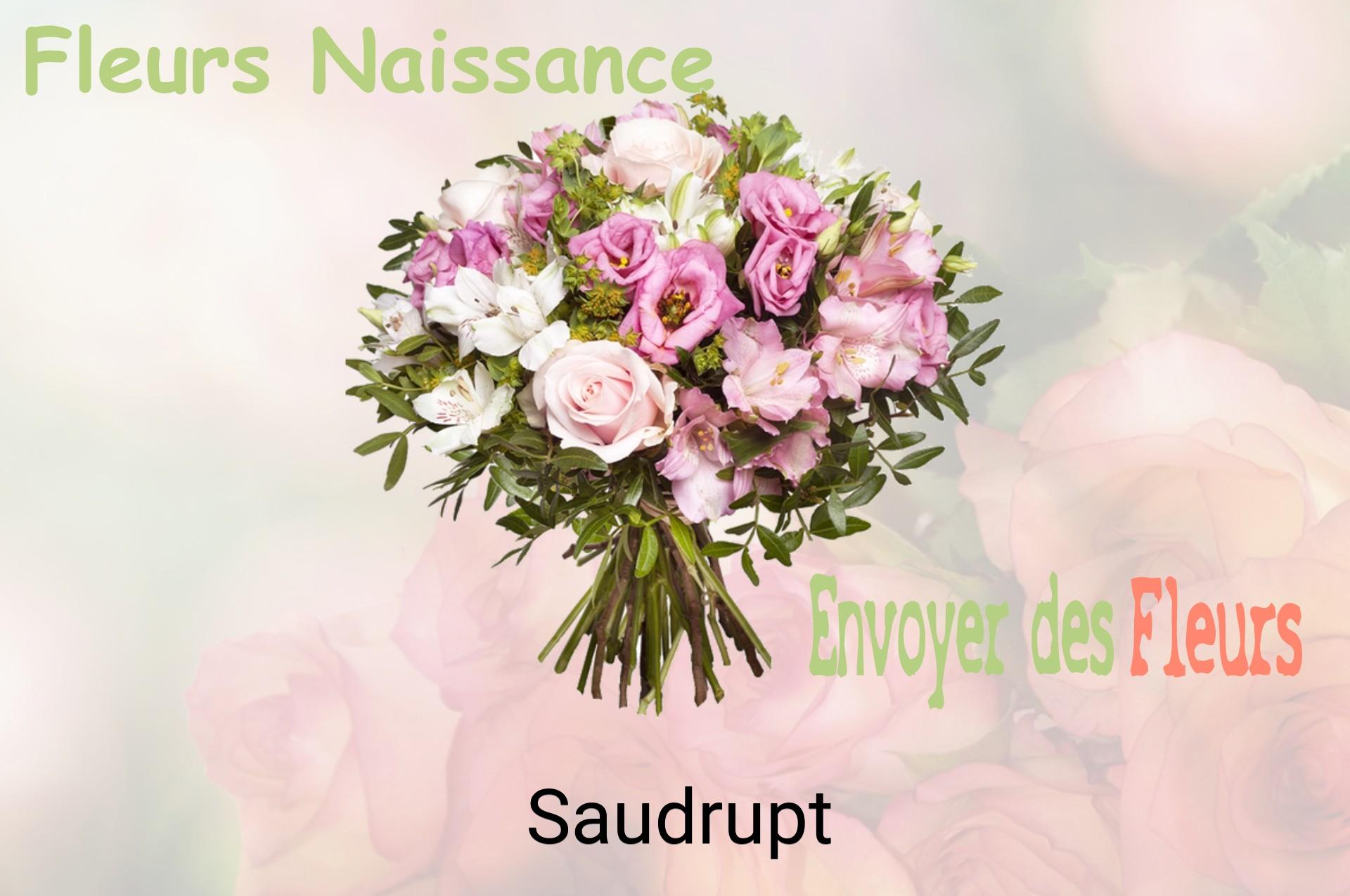 Bouquet de fleurs de naissance livré à Saudrupt